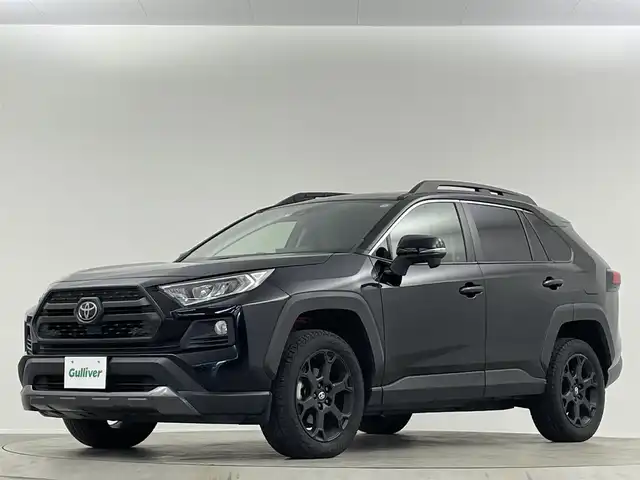 トヨタ ＲＡＶ４ アドベンチャー オフロードPKG 埼玉県 2021(令3)年 4万km アティチュードブラックマイカ 純正9型DA Bカメラ 追従走行 BSM ETC オートハイビーム コーナーセンサー ダウンヒルアシストコントロール 衝突軽減システム レザーシート パワーシート フルセグ スペアキー