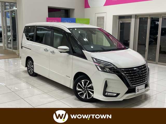 日産 セレナ ハイウェイスター V 埼玉県 2020(令2)年 5.8万km ブリリアントホワイトパール プロパイロット/Panasonicナビ/　　CD/DVD/BT/フルセグ/全方位カメラ/パーキングアシスト/フリップダウンモニター/両側電動スライドドア/レーダークルーズコントロール/パーキングセンサー/純正16インチアルミホイール/LEDヘッドライト/スマートキー×2/ETC/禁煙車