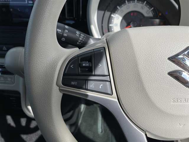 スズキ ワゴンＲ スマイル HYBRID S 滋賀県 2024(令6)年 0.8万km シフォンアイボリーメタリック 禁煙車/純正9型ナビ/（CD/DVD/Bluetooth/USB/Apple Car Play/Android Auto/フルセグTV)/全方位カメラ/両側パワースライドドア/運転席シートヒーター/デュアルカメラブレーキサポート/車線逸脱警報/リアソナー/オートライト/オートハイビーム/アイドリングストップ/プッシュスタート/スマートキー×２