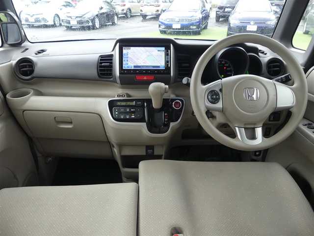 ホンダ Ｎ ＢＯＸ G Lパッケージ 千葉県 2014(平26)年 4.6万km プレミアムブロンズパール CTBA（シティブレーキアクティブシステム）　/左パワースライドドア/純正メモリーナビ/地デジTV/【DVD/CD再生機能　Bluetooth接続】/バックカメラ/ステアリングスイッチ/ウインカーミラー/純正14インチアルミホイル/サイド/カーテンエアバッグ/スマートキー