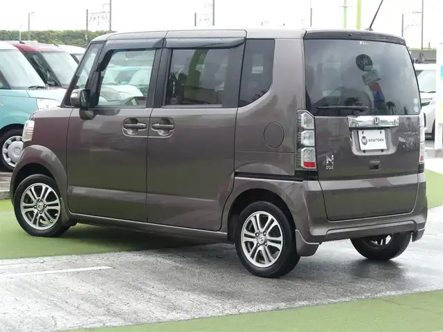 ホンダ Ｎ ＢＯＸ G Lパッケージ 千葉県 2014(平26)年 4.6万km プレミアムブロンズパール CTBA（シティブレーキアクティブシステム）　/左パワースライドドア/純正メモリーナビ/地デジTV/【DVD/CD再生機能　Bluetooth接続】/バックカメラ/ステアリングスイッチ/ウインカーミラー/純正14インチアルミホイル/サイド/カーテンエアバッグ/スマートキー