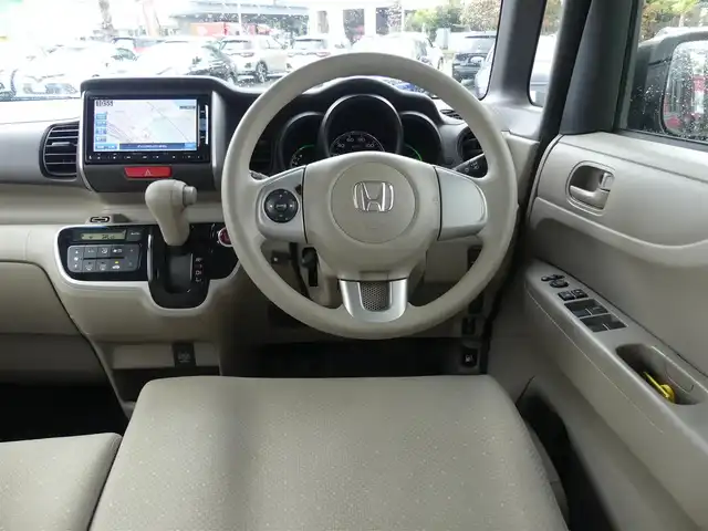 ホンダ Ｎ ＢＯＸ G Lパッケージ 千葉県 2014(平26)年 4.6万km プレミアムブロンズパール CTBA（シティブレーキアクティブシステム）　/左パワースライドドア/純正メモリーナビ/地デジTV/【DVD/CD再生機能　Bluetooth接続】/バックカメラ/ステアリングスイッチ/ウインカーミラー/純正14インチアルミホイル/サイド/カーテンエアバッグ/スマートキー