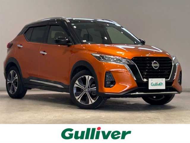 日産 キックス X 宮城県 2020(令2)年 2万km プレミアムホライズンオレンジ/ピュアブラック 2トーン ワンオーナー/プロパイロット/・インテリジェント　エマージェンシーブレーキ/・インテリジェントFCW（前方衝突予測警報）/・踏み間違い衝突防止アシスト/・インテリジェントLI（車線逸脱防止支援システム）/・インテリジェントDA（ふらつき警報）/・ハイビームアシスト/・インテリジェントアラウンドビューモニター（移動物　検知機能付き）/コーナーリングスタビリティアシスト/純正ナビ/Bluetooth/フルセグテレビ/バックカメラ/純正フロアマット/純正アルミホイール/純正LEDヘッドライト/ハーフレザーシート/アイドリングストップ/クルーズコントロール/プッシュスタート/純正ビルドインETC