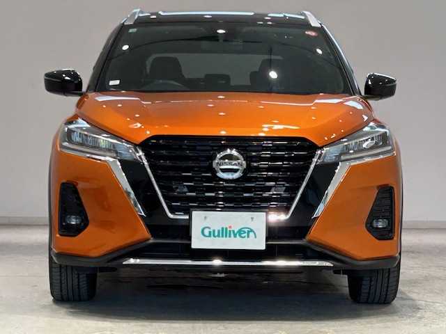日産 キックス X 宮城県 2020(令2)年 2万km プレミアムホライズンオレンジ/ピュアブラック 2トーン ワンオーナー/プロパイロット/・インテリジェント　エマージェンシーブレーキ/・インテリジェントFCW（前方衝突予測警報）/・踏み間違い衝突防止アシスト/・インテリジェントLI（車線逸脱防止支援システム）/・インテリジェントDA（ふらつき警報）/・ハイビームアシスト/・インテリジェントアラウンドビューモニター（移動物　検知機能付き）/コーナーリングスタビリティアシスト/純正ナビ/Bluetooth/フルセグテレビ/バックカメラ/純正フロアマット/純正アルミホイール/純正LEDヘッドライト/ハーフレザーシート/アイドリングストップ/クルーズコントロール/プッシュスタート/純正ビルドインETC
