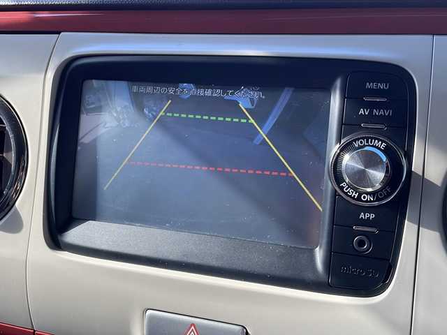 スズキ ラパン ショコラ X 山口県 2014(平26)年 8.9万km シャンパンピンクPM 純正ナビ/SD/BT/AUX/ワンセグTV/バックカメラ/ベージュツートン革シート/純正HIDヘッドライト/オートライト/革巻きステアリング/アイドリングストップ/スマートキー/純正フロアマット/純正ドアバイザー/ETC/電動格納ウインカードアミラー