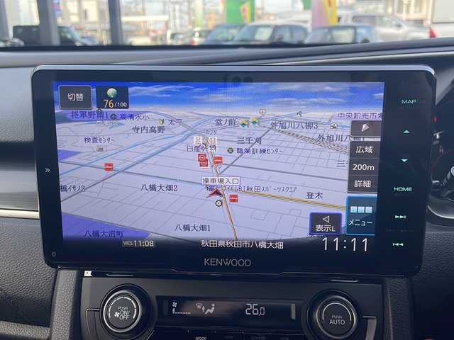 ホンダ シビック ハッチバック 秋田県 2020(令2)年 7.6万km ソニックグレーパール 社外メモリーナビ/　CD/DVD/SD/USB/　フルセグTV/Bluetooth/衝突軽減ブレーキ/追従クルーズコントロール/ハーフレザーシート/ローダウン/バックカメラ/ビルトインETC2.0/シートヒーター/パワーシート/LEDヘッドライト/フォグライト/オートライト/フルエアロ/社外ドライブレコーダー