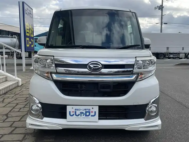 ダイハツ タント カスタム RS SA 秋田県 2014(平26)年 11.3万km ブルーイッシュホワイトパールマイカ (株)IDOMが運営する【じしゃロン秋田店】の自社ローン専用車両になりますこちらは現金またはオートローンご利用時の価格です。自社ローンご希望の方は別途その旨お申付け下さい/スマートアシスト/低速域衝突回避支援ブレーキ機能/誤発進抑制機能/先行車発進お知らせ機能/社外SDナビ【CD/DVD/USB】/フルセグTV/バックカメラ/両側パワースライドドア/前方ドライブレコーダー/LEDヘッドライト