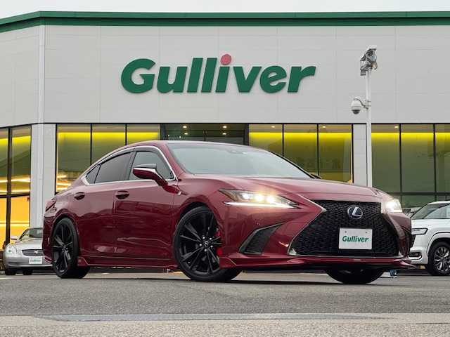 レクサス ＥＳ 300h Fスポーツ 愛媛県 2019(令1)年 7.3万km レッドマイカクリスタルシャイン 純正ナビ/フルセグTV/バックカメラ/サンルーフ/TOMSエアロ/ドラレコ/デジタルインナーミラー/ETC/レクサスセーフティシステム/赤レザーシート/シートヒーター/エアシート/パワーシート/ステアリングヒーター/ステアリングスイッチ/100V充電/パドルシフト/LEDヘッドライト/オートライト/オートハイビーム/前後コーナーセンサー/スマートキー/電動リアゲート