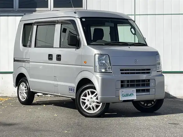 スズキ エブリイ PC 山梨県 2015(平27)年 6.2万km シルバー Wエアバッグ/スライドドア/取扱説明書