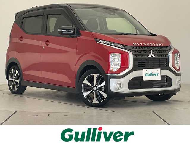 三菱 ｅＫクロス G プラスエディション 愛知県 2021(令3)年 3.1万km アメジストブラック/レッドM 純正9型ナビ/全方位カメラ/シートヒーター/バックカメラ/コーナーセンサー/純正アルミホイール/ＥＴＣ/LEDヘッドライト/レーンキープアシスト/ダウンヒルアシストコントロール/ドライブレコーダー/衝突軽減システム/フルセグ/CD DVD/Bluetooth/ステアリングスイッチ/スマートキー/プッシュスタート