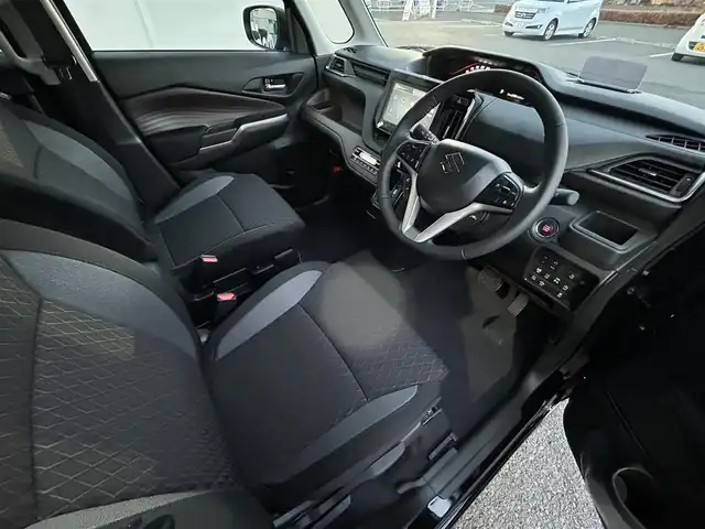 スズキ ソリオ バンディット HV MV 福島県 2025(令7)年 0.1千km スーパーブラックパール デュアルセンサーブレーキサポート/・スズキコネクト対応通信機装着車/・アダプティブクルーズコントロール/・車線維持支援機能/純正メモリナビゲーション/（AM/FM/Bluetooth/CarPlay/フルセグTV）/全方位カメラ/ヘッドアップディスプレイ/両側パワースライドドア/前後ソナーセンサー/LEDヘッドライト/・オートライト/・フォグランプ/スマートキー/・プッシュスタート/・スペアキー/前席シートヒーター/オートホールド/アイドリングストップ