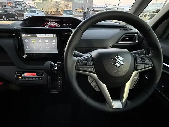 スズキ ソリオ バンディット HV MV 福島県 2025(令7)年 0.1千km スーパーブラックパール デュアルセンサーブレーキサポート/・スズキコネクト対応通信機装着車/・アダプティブクルーズコントロール/・車線維持支援機能/純正メモリナビゲーション/（AM/FM/Bluetooth/CarPlay/フルセグTV）/全方位カメラ/ヘッドアップディスプレイ/両側パワースライドドア/前後ソナーセンサー/LEDヘッドライト/・オートライト/・フォグランプ/スマートキー/・プッシュスタート/・スペアキー/前席シートヒーター/オートホールド/アイドリングストップ