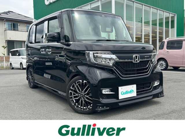 ホンダ Ｎ ＢＯＸ 静岡県 2019(平31)年 4.3万km クリスタルブラックパール エンジンスタートボタン/パワーステアリング/パワーウインドウ/アイドリングストップ/スマートキー/クルーズコントロール追従走行あり/Bluetooth接続/CDチェンジャー/USB入力端子/ETC/バックカメラ/走行中視聴可能フルセグTV/DVD再生機能ありSDナビ/全方位ドライブレコーダー前後/ベンチシート/フロアマット/ハーフレザーシート/両側パワースライドドア/アルミホイールタイヤ/ABS/横滑り防止装置/後方コーナーセンサー/レーンキープアシスト/オートライト/オートマチックハイビーム/LEDヘッドライト/W+サイドエアバッグ/衝突軽減システム/カーテンエアバック