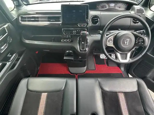 ホンダ Ｎ ＢＯＸ 静岡県 2019(平31)年 4.3万km クリスタルブラックパール エンジンスタートボタン/パワーステアリング/パワーウインドウ/アイドリングストップ/スマートキー/クルーズコントロール追従走行あり/Bluetooth接続/CDチェンジャー/USB入力端子/ETC/バックカメラ/走行中視聴可能フルセグTV/DVD再生機能ありSDナビ/全方位ドライブレコーダー前後/ベンチシート/フロアマット/ハーフレザーシート/両側パワースライドドア/アルミホイールタイヤ/ABS/横滑り防止装置/後方コーナーセンサー/レーンキープアシスト/オートライト/オートマチックハイビーム/LEDヘッドライト/W+サイドエアバッグ/衝突軽減システム/カーテンエアバック