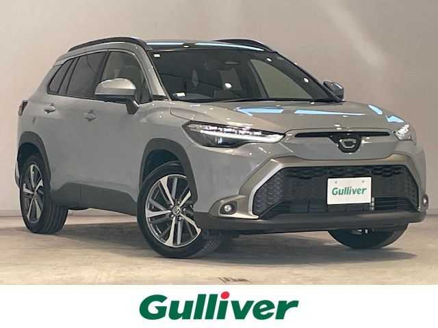 トヨタ カローラ クロス ハイブリッド Z 宮城県 2024(令6)年 1.3万km セメントグレーメタリック 純正10.5インチオーディオディスプレイ（ナビ機能あり）/全方位カメラ/トヨタセーフティセンス/・プリクラッシュセーフティー/・レーントレーシングアシスト/・レーンディパーチャーアラート/・レーダークルーズコントロール/・発進遅れ告知機能/・オートマチックハイビーム/ブラインドスポットモニター/前後コーナーセンサー/パノラマルーフ/パワーシート/シートヒーター/純正2.0ビルトインETC/純正18インチアルミホイール/純正フロアマット/LEDヘッドライト/フォグランプ/Bluetooth、CD/フルセグTV