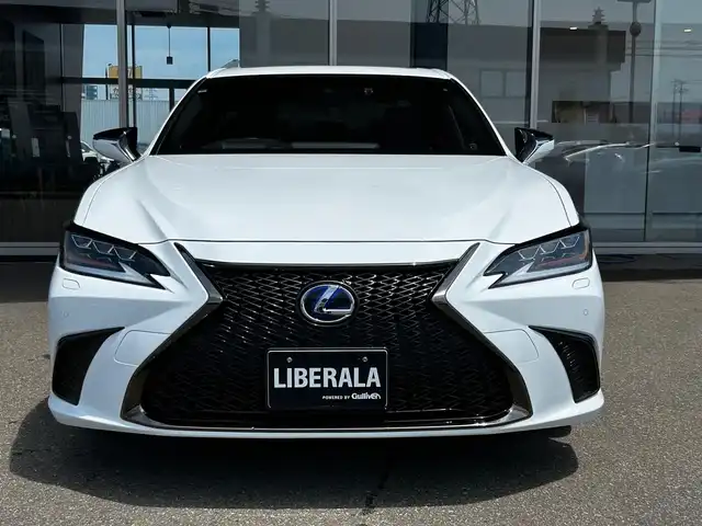 レクサス ＥＳ 300h Fスポーツ 富山県 2019(令1)年 4.7万km ホワイトノーヴァガラスフレーク 純正メーカーOPナビ/AM/FMラジオ/CD/DVD再生/Bluetooth接続/フルセグTV/バックモニター/衝突被害軽減システム/レーンキープアシスト/アダプティブクルーズコントロ―ル/ブラインドスポットモニター/RCTA/パーキングアシスト/デジタルインナーミラー/純正ビルトインETC2.0/フロントドライブレコーダー/電動リアゲート/サンルーフ/レザーシート/D/N席パワーシート/D/N席エアシート/D/N席シートヒーター/ステアリングヒーター/純正LEDヘッドライト/オートライト/オートマチックハイビーム/純正19インチAW/社外フロアマット/スペアキー/ABS/横滑り防止機能/前後コーナーセンサー