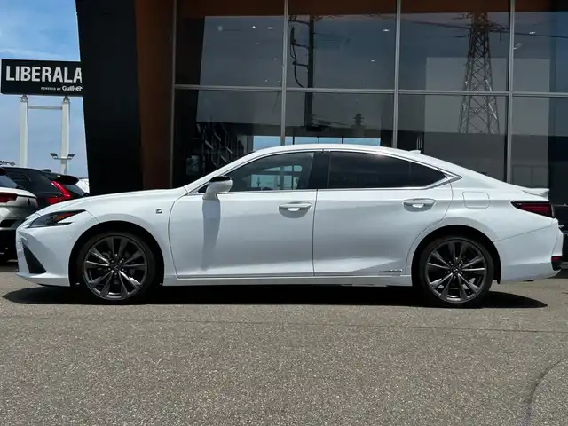 レクサス ＥＳ 300h Fスポーツ 富山県 2019(令1)年 4.7万km ホワイトノーヴァガラスフレーク 純正メーカーOPナビ/AM/FMラジオ/CD/DVD再生/Bluetooth接続/フルセグTV/バックモニター/衝突被害軽減システム/レーンキープアシスト/アダプティブクルーズコントロ―ル/ブラインドスポットモニター/RCTA/パーキングアシスト/デジタルインナーミラー/純正ビルトインETC2.0/フロントドライブレコーダー/電動リアゲート/サンルーフ/レザーシート/D/N席パワーシート/D/N席エアシート/D/N席シートヒーター/ステアリングヒーター/純正LEDヘッドライト/オートライト/オートマチックハイビーム/純正19インチAW/社外フロアマット/スペアキー/ABS/横滑り防止機能/前後コーナーセンサー