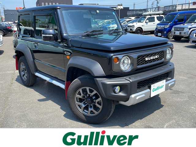 スズキ ジムニー シエラ JC 道東・釧路十勝 2022(令4)年 4.4万km 黒 4WD/5速MT/社外ディスプレイオーディオ/バックカメラ/前席シートヒーター/クルーズコントロール/衝突被害軽減ブレーキ/レーンキープアシスト/ダウンヒルアシストコントロール/スマートキー/横滑り防止装置/LEDヘッドライト/オートライト/革巻きステアリング/ステアリングスイッチ