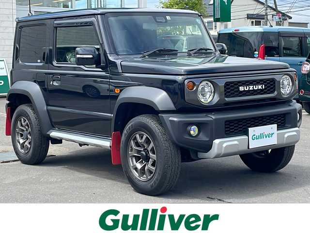 スズキ ジムニー シエラ JC 道東・釧路十勝 2022(令4)年 4.4万km 黒 4WD/5速MT/社外ディスプレイオーディオ/バックカメラ/前席シートヒーター/クルーズコントロール/衝突被害軽減ブレーキ/レーンキープアシスト/ダウンヒルアシストコントロール/スマートキー/横滑り防止装置/LEDヘッドライト/オートライト/革巻きステアリング/ステアリングスイッチ