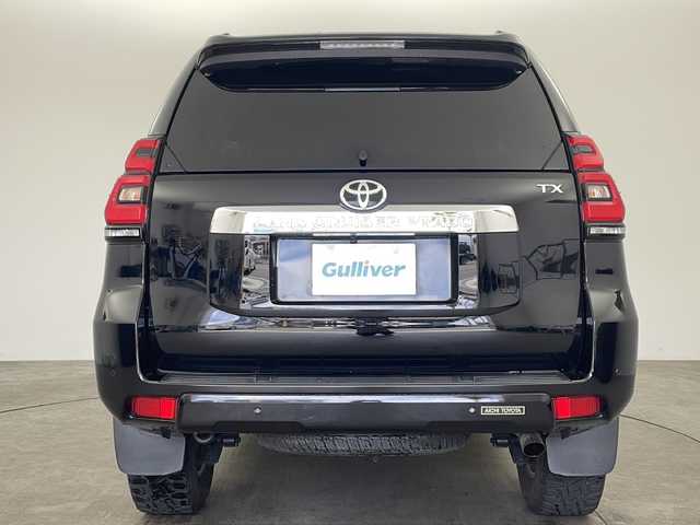 トヨタ ランドクルーザー プラド TX 兵庫県 2018(平30)年 4.9万km ブラック ・Toyota Safety Sense/・プリクラッシュセーフティ（歩行者［昼］検知機能付衝突回避支援タイプ/ミリ波レーダー＋単眼カメラ方式）/・レーンディパーチャーアラート/・オートマチックハイビーム/・レーダークルーズコントロール（ブレーキ制御付）/・VSC＆TRC（トラクションコントロール）＋ヒルスタートアシストコントロール（HAC）＋電動センターデフロック/・LEDヘッドランプ［ハイ・ロービーム］/ オートレベリング機能付＋/LEDクリアランスランプ（デイライト機能付）＋ヘッドランプクリーナー /・純正9型ナビ＆フルセグ＆BT＆DVD/・バックカメラ/・スマートキー/・スペアキー/・プッシュスタート/・ビルトインETC/・ドアバイザー/・LEDハイマウントストップランプ付リアスポイラー/・左右独立温度コントロールフルオートエアコン＆クリーンエアフィルター（花粉除去タイプ）/・フロアマット/・前後コーナーセンサー/・ステアリングスイッチ