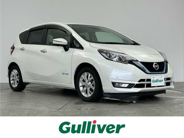 日産 ノート e－パワー メダリスト 愛知県 2017(平29)年 7.9万km ブリリアントホワイトパール エマージェンシーブレーキ/純正SDナビ/アラウンドビューモニター/コーナーセンサー　/レーンキープアシスト/ドライブレコーダー　/ハーフレザーシート/デジタルインナーミラー/スマートキー/LEDヘッドライト　/純正AW/フォグランプ/ETC