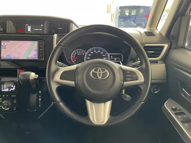 トヨタ タンク カスタムG－T 愛知県 2017(平29)年 6.3万km ブラックマイカメタリック 純正7インチSDナビ（あり）/両側パワースライドドア/クルーズコントロール/バックカメラ/コーナーセンサー/純正アルミホイール/LEDヘッドライト/衝突被害軽減ブレーキ/ワンセグTV/CD DVD/Bluetooth/ステアリングスイッチ/スマートキー/プッシュスタート