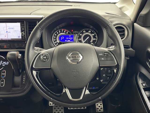 日産 デイズ ルークス ハイウェイスター Gターボ 秋田県 2018(平30)年 6.5万km レモンライム/エアグレー 4WD/エマージェンシーブレーキ　/純正SDナビ　/　　CD/DVD/BT/フルセグTV/アラウンドビューモニター　/両側パワースライドドア　/クルーズコントロール　/LEDオートライト　/ハーフレザーシート　/運転席シートヒーター　/純正15インチアルミホイール　/オートマチックハイビーム/アイドリングストップ/スマートキー/ETC