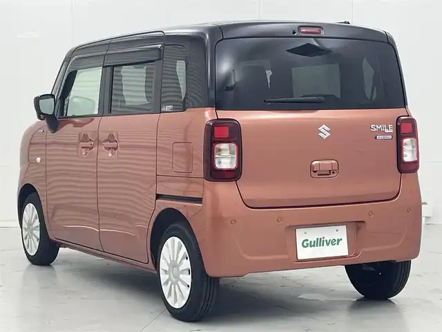 スズキ ワゴンＲ スマイル HYBRID S 茨城県 2024(令6)年 0.2万km コーラルオレンジメタリック/アーバンブラウン2トーン 純正ナビ［CN-HZ895］/・Bluetooth/・CD/DVD/フルセグ再生可/バックカメラ/両側電動スライドドア/D席シートヒーター/コーナーセンサー（後のみ）