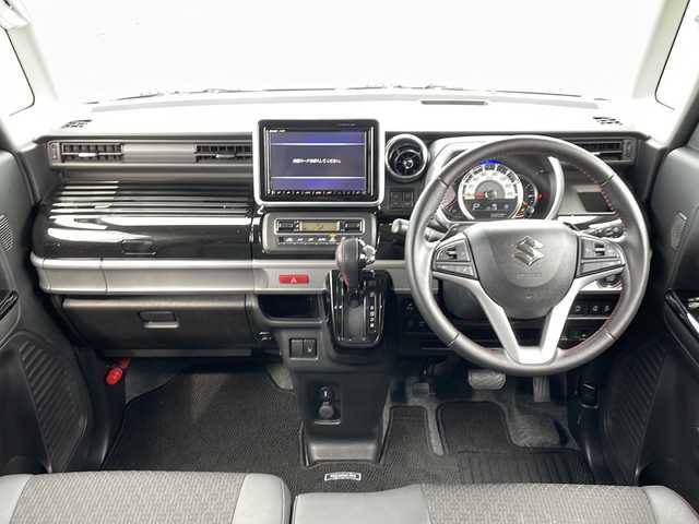 スズキ スペーシア カスタム HYBRID XS ターボ 山口県 2020(令2)年 5.9万km ブルーイッシュブラックパール3 純正SDナビ【CN-RZ856】/全周囲カメラパッケージ/フルセグテレビ/Bluetooth/ETC/ドライブレコーダー/プッシュスタート/アイドリングストップ/両側パワースライドドア/ハーフレザーシート/シートヒーター/USB端子/電動格納ウィンカーミラー/コーナーセンサー/ドアバイザー/純正フロアマット/クルーズコントロール/スズキセーフティサポート/・横滑り防止装置/・盗難防止装置/・レーンアシスト/・衝突被害軽減システム/純正アルミホイール