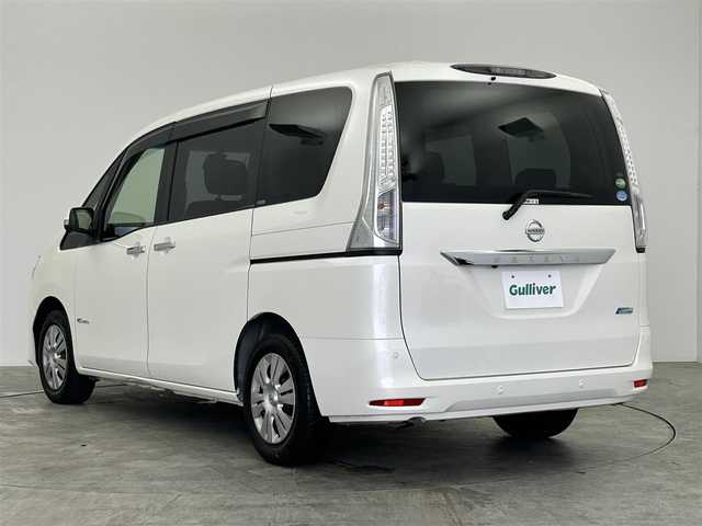 日産 セレナ 20X S HV Aセーフティ 群馬県 2014(平26)年 9.3万km ブリリアントホワイトパール フリップダウンモニター　純正７インチナビ　アラウンドビューモニター　エマージェンシーブレーキ　片側パワースライドドア　クルーズコントロール　ステアリングリモコン　ETC　スマートキー　禁煙車