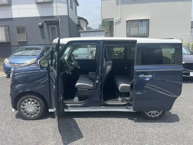スズキ ワゴンＲ スマイル HYBRID X 長崎県 2023(令5)年 1.1万km インディゴブルーメタリック/ホワイト2トーン ワンオーナー/セーフティサポート/・デュアルカメラブレーキサポート/・誤発進抑制機能/・後退時ブレーキサポート/・後方誤発進抑制機能/・車線逸脱警報機能/・ふらつき警報機能/・先行車発進お知らせ機能/・ハイビームアシスト/純正メモリーナビ/　・フルセグテレビ/　・Bluetooth/   ・ipod/   ・smartphoneLink/   ・CD/全方位モニター/ビルトインETC/社外前後ドライブレコーダー/純正フロント&サイド&リアアンダーガーニッシュ/両側パワースライドドア/純正LEDオートヘッドライト/スマートキー/運転席シートヒーター/リアクリアランスソナー/保証書/取扱説明書