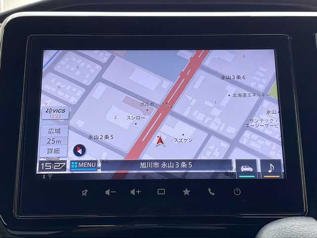 スズキ ソリオ HV MZ 道北・旭川 2021(令3)年 2.5万km ピュアホワイトP ・４ＷＤ/・禁煙車/・両側パワースライドドア/・純正９インチナビ/ＣＤ/ＤＶＤ/ＢＴ/フルセグ/・全方位カメラ/・ステアリングリモコン////デュアルカメラブレーキサポート////・前方衝突警報ブレーキ機能/・前方衝突自動ブレーキ機能/・車線逸脱抑制機能/・踏み間違い防止機能/・ＬＥＤオートライト/・ヘッドアップディスプレイ/・リアサーキュレーター/・ロールサンシェード/・ミラーヒーター/・前席シートヒーター/・ドライブレコーダー/・純正１５インチアルミ/・新車時保証書