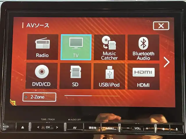 三菱 デリカＤ：５ G 兵庫県 2019(平31)年 4.8万km ウォームホワイトパール ディーラー10インチナビ/（CD/DVD/BT/フルセグTV）/フリップダウンモニター/全方位カメラ/両側パワースライドドア/レーンキーピングサポート/レーダークルーズコントロール/ETC/LEDヘッドライト/AUTOライト/スマートキー/スペアキー