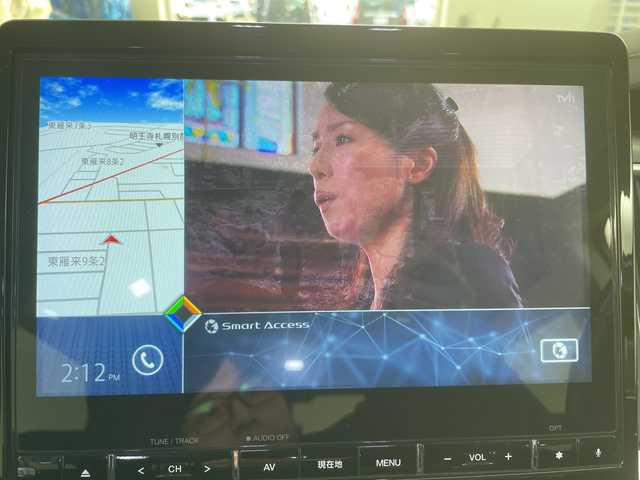 三菱 デリカＤ：５ アーバンギア G 道央・札幌 2019(平31)年 4.8万km ウォームホワイトパール ディーラー10インチナビ/（CD/DVD/BT/フルセグTV）/フリップダウンモニター/全方位カメラ/両側パワースライドドア/レーンキーピングサポート/レーダークルーズコントロール/ETC/LEDヘッドライト/AUTOライト/スマートキー/スペアキー