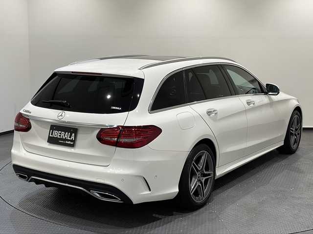 メルセデス・ベンツ Ｃ２２０ｄ ステーションワゴン アバンギャルドAMGライン 新潟県 2018(平30)年 5.2万km ポーラホワイト オプション/パノラミックスライディングルーフ/レーダーセーフティパッケージ/・アクティブレーンキープアシスト/・アクティブブラインドスポットアシスト/・ステアリングパイロット/主要装備/純正HDDナビ/・CD/DVD/・Bluetooth/・USB/・フルセグTV)/本革シート/シートヒーター/パワーバックドア/クルーズコントロール＆可変スピードリミッター/パーキングアシスト/バックカメラ/ETC