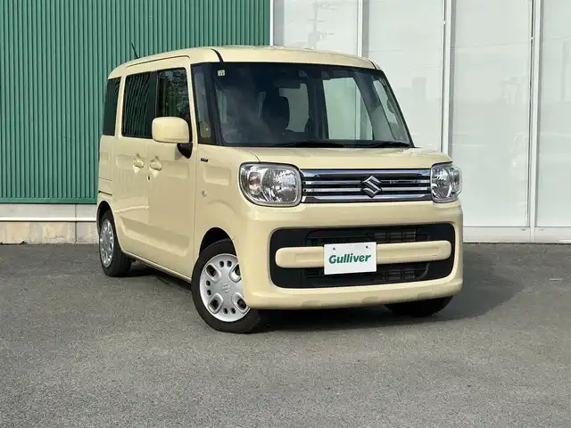 スズキ スペーシア HYBRID G 福岡県 2023(令5)年 3.2万km シフォンアイボリーM ETC/Bluetooth接続/エンジンスタートボタン/スマートキー/車外バックカメラ/後方コーナーセンサー/オートライト/盗難防止装置/レーンキープアシスト/横滑り防止装置
