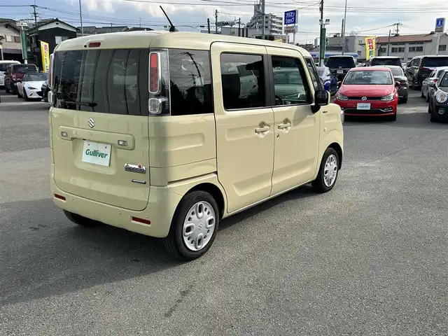 スズキ スペーシア HYBRID G 福岡県 2023(令5)年 3.2万km シフォンアイボリーM ETC/Bluetooth接続/エンジンスタートボタン/スマートキー/車外バックカメラ/後方コーナーセンサー/オートライト/盗難防止装置/レーンキープアシスト/横滑り防止装置