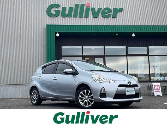 トヨタ アクア S 島根県 2012(平24)年 17.7万km シルバーM 純正ナビ（NSZT-W62G）/Bluetooth接続/バックカメラ/ETC/横滑り防止装置/純正フロアマット