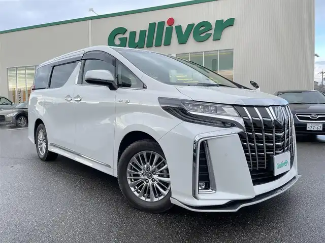 トヨタ アルファードハイブリット SR 石川県 2019(平31)年 3万km パール 4WD/ワンオーナー/社外9型ナビ/TV/バックカメラ/ドライブレコーダー/LEDヘッドライト/黒革シート/ETC/両側パワースライドドア/シートヒーター&エアシート/トヨタセーフティセンス/CD/DVD再生/シルクブレイズエアロ/純正アルミホイール/コーナーセンサー/スマートキー/プッシュスタート/電動ミラー/ステアリングリモコン/レーダークルーズコントロール/保証書・取説・スペアキー