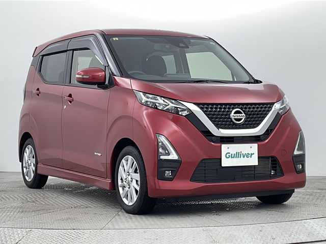 日産 デイズ HWS X プロパイロットED 新潟県 2020(令2)年 2.6万km スパークリングレッドM プロパイロット/純正ナビ/　　CD/DVD/SD/AUX/アラウンドビューモニター/レーダークルーズコントロール/LEDオートライト/Fフォグ/純正アルミホイール/ステアリングスイッチ/レーンキープ/コーナーセンサー/オートブレーキホールド/アイドリングストップ/USBポート/スマートキー/ETC