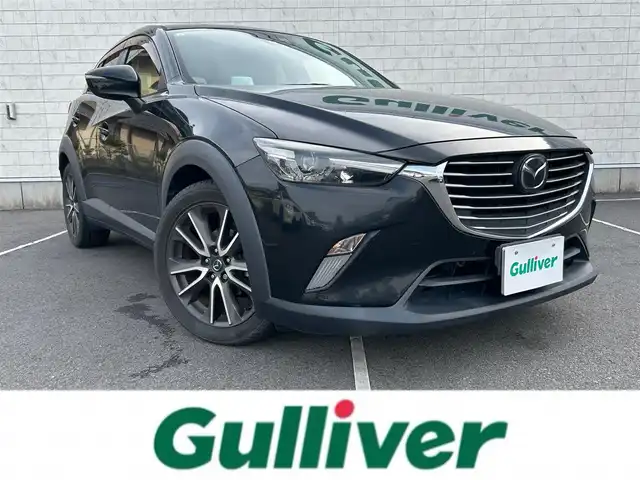 マツダ ＣＸ－３ XD ツーリング 静岡県 2015(平27)年 12.8万km ジェットブラックマイカ 純正ナビ/　フルセグTV/　Bluetooth/　CD/　DVD/　AUX/　AM/　FM/衝突被害軽減システム/ヘッドアップディスプレイ/レーダークルーズコントロール/ハーフレザー/横滑り防止装置/レーンキープアシスト/バックカメラ/ETC/ワンオーナー/プッシュスタート/純正フロアマット/純正18インチアルミホイール/LEDヘッドライト/保証書/取扱説明書