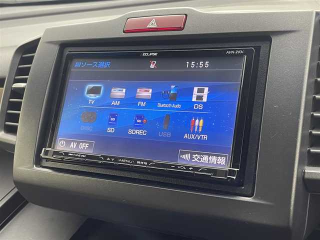 ホンダ フリード ハイブリット ジャストセレクション 茨城県 2014(平26)年 8万km ホワイトオーキッドパール 社外ナビ/ドラレコ/ETC/Bluetooth/フルセグ視聴可/寒冷地仕様/バックカメラ/ハーフレザーシート/純正フロアマット/純正AW