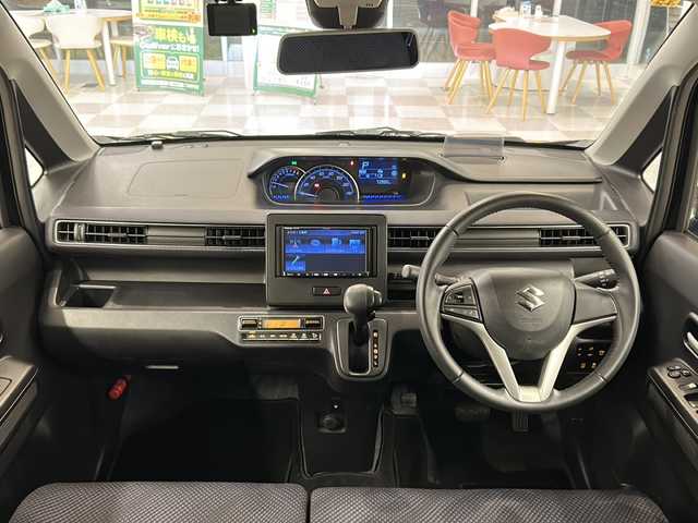 スズキ ワゴンＲ HYBRID FZ 岐阜県 2018(平30)年 7.4万km ブルーイッシュブラックパール3 シティーブレーキサポート/メモリナビ/Bluetooth/TV/バックカメラ/ETC/レーンキープ/オートライト/ドライブレコーダー/シートヒーター/LEDヘッドライト/スマートキー/プッシュスタート/保証書/取扱説明書