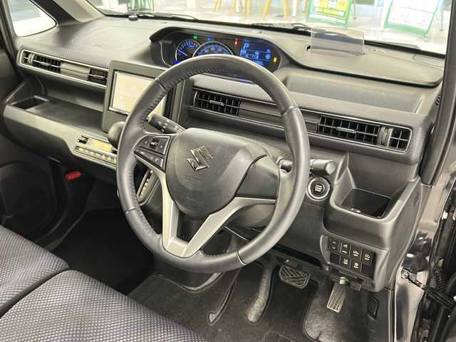 スズキ ワゴンＲ HYBRID FZ 岐阜県 2018(平30)年 7.4万km ブルーイッシュブラックパール3 シティーブレーキサポート/メモリナビ/Bluetooth/TV/バックカメラ/ETC/レーンキープ/オートライト/ドライブレコーダー/シートヒーター/LEDヘッドライト/スマートキー/プッシュスタート/保証書/取扱説明書