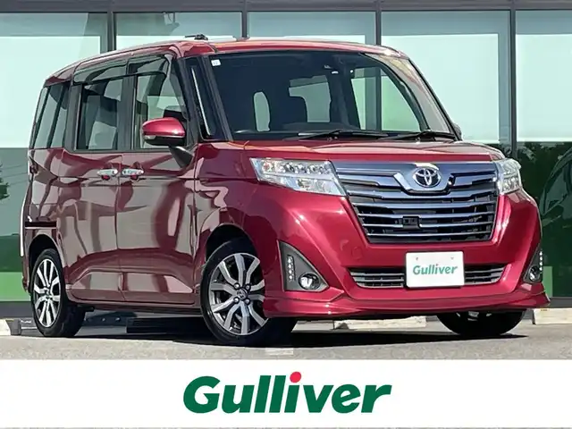 トヨタ ルーミー カスタムG－T 和歌山県 2017(平29)年 3.8万km マゼンタベリーマイカM 純正9インチナビ（NSZT-Y66T)/バックカメラ/フルセグTV/衝突軽減ブレーキ/クルーズコントロール/横滑り防止/後方コーナーセンサー/オートライト/ドラレコ/ビルトインETC/両側パワスラ/シートヒーター/ステリモ/LEDヘッドライト/フォグランプ/後席サンシェード