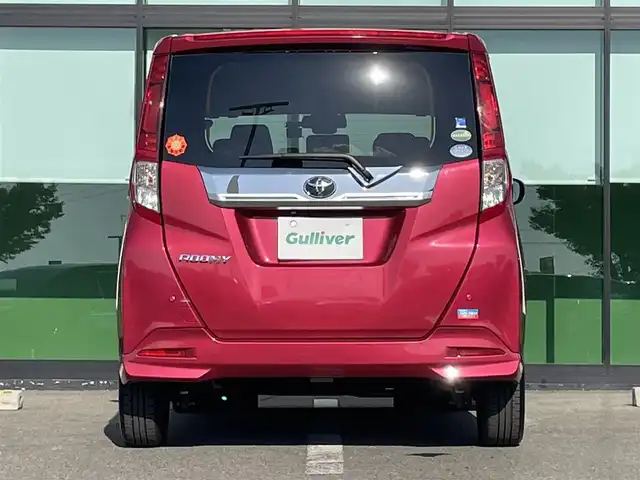 トヨタ ルーミー カスタムG－T 和歌山県 2017(平29)年 3.8万km マゼンタベリーマイカM 純正9インチナビ（NSZT-Y66T)/バックカメラ/フルセグTV/衝突軽減ブレーキ/クルーズコントロール/横滑り防止/後方コーナーセンサー/オートライト/ドラレコ/ビルトインETC/両側パワスラ/シートヒーター/ステリモ/LEDヘッドライト/フォグランプ/後席サンシェード