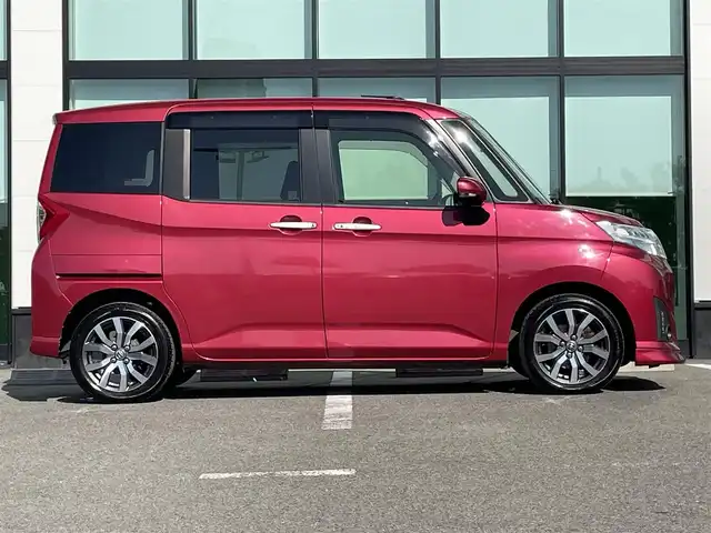 トヨタ ルーミー カスタムG－T 和歌山県 2017(平29)年 3.8万km マゼンタベリーマイカM 純正9インチナビ（NSZT-Y66T)/バックカメラ/フルセグTV/衝突軽減ブレーキ/クルーズコントロール/横滑り防止/後方コーナーセンサー/オートライト/ドラレコ/ビルトインETC/両側パワスラ/シートヒーター/ステリモ/LEDヘッドライト/フォグランプ/後席サンシェード