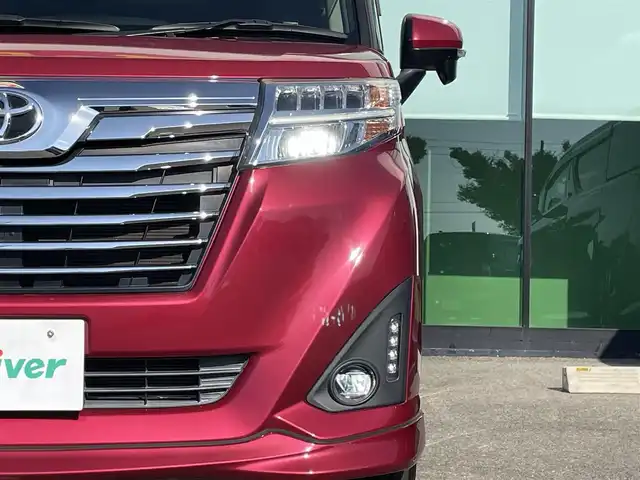 トヨタ ルーミー カスタムG－T 和歌山県 2017(平29)年 3.8万km マゼンタベリーマイカM 純正9インチナビ（NSZT-Y66T)/バックカメラ/フルセグTV/衝突軽減ブレーキ/クルーズコントロール/横滑り防止/後方コーナーセンサー/オートライト/ドラレコ/ビルトインETC/両側パワスラ/シートヒーター/ステリモ/LEDヘッドライト/フォグランプ/後席サンシェード