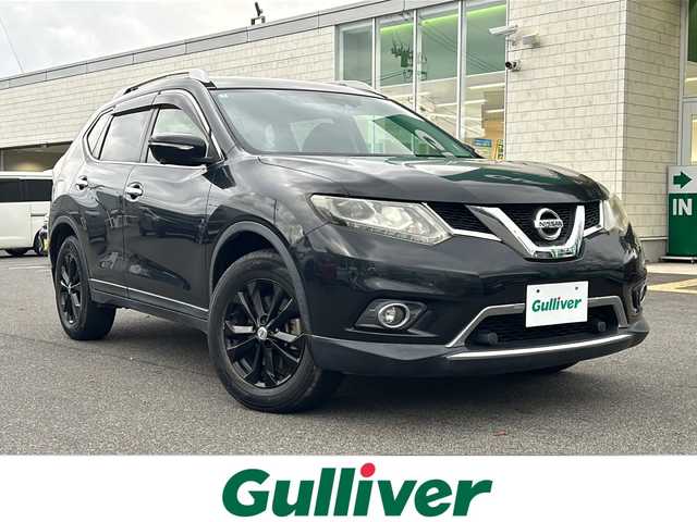 日産 エクストレイル 20Xt エマージェンシーブレーキ 鳥取県 2016(平28)年 8万km ダイヤモンドブラック エマージェンシーブレーキ/４WD/7人乗り/メーカーナビ/・フルセグ/CD/DVD/アラウンドビューモニター/スマートキー/プッシュスタート/ETC/カプロンシート/シートヒーター/ルーフレール/パワーバックドア/純正17AW/LEDヘッドライト/オートライト/Wエアバック