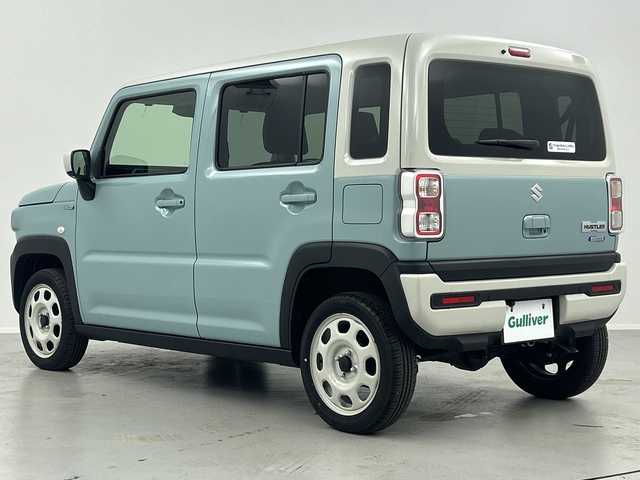 スズキ ハスラー HYBRID G 福島県 2024(令6)年 0.4万km オフブルーメタリック/ソフトベージュメタリック /禁煙車//レーダークルーズコントロール//社外ナビ/CD・DVD・フルセグTV・BT//シートヒーター//レーンアシスト//オートハイビーム//ステアリングリモコン//ダウンヒルアシスト//ＬＥＤライト//リアコーナーセンサー//ＥＴＣ//取扱説明書//保証書